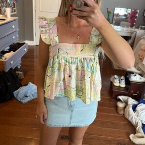 Buddy love Kyle ruffle swing tank